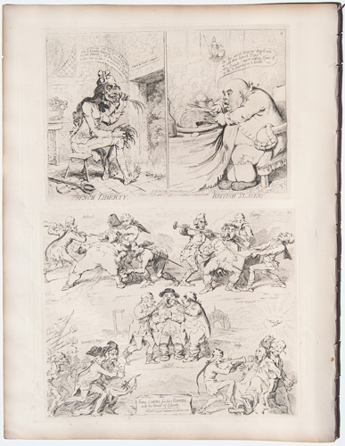 Gillray originals "French Liberty, British Slavery"


"Sans-Culottes Feeding Europe"